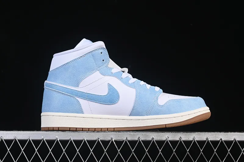 All Categories Air Jordan Jordan Series Basketball Shoes Air Jordan 1 Mid Air Jordan 1 Mid "Denim" AJ1 Joe 1 Retro Denim Blue China Cultural Leisure Sneakers HQ2005-100